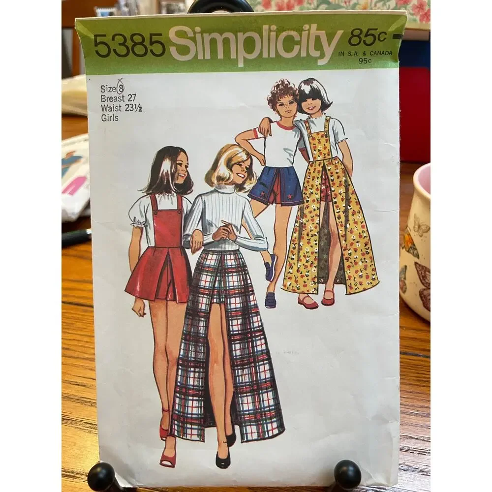Vintage Sewing Pattern Lot of 7 McCall’s & Simplicity 1970s Misses Girls